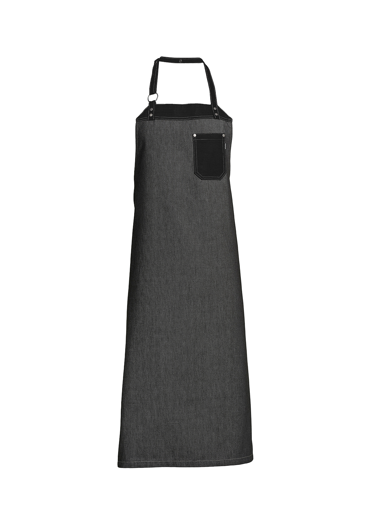 Raw Bib Apron with Metal Ring & Rivets Unisex | Kentaur