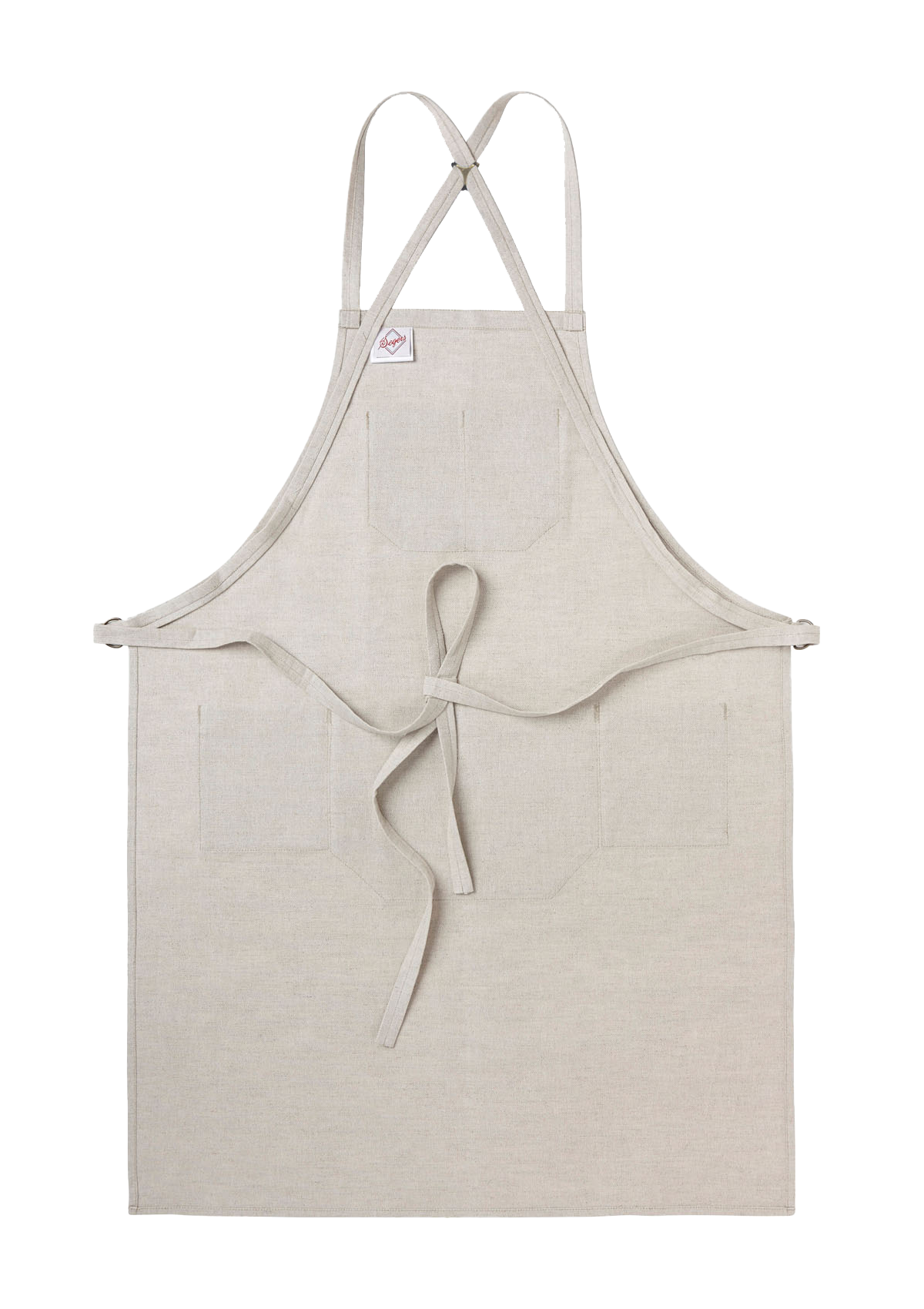 Bib Apron in Linen with Adjustable Braces and Ties | Segers