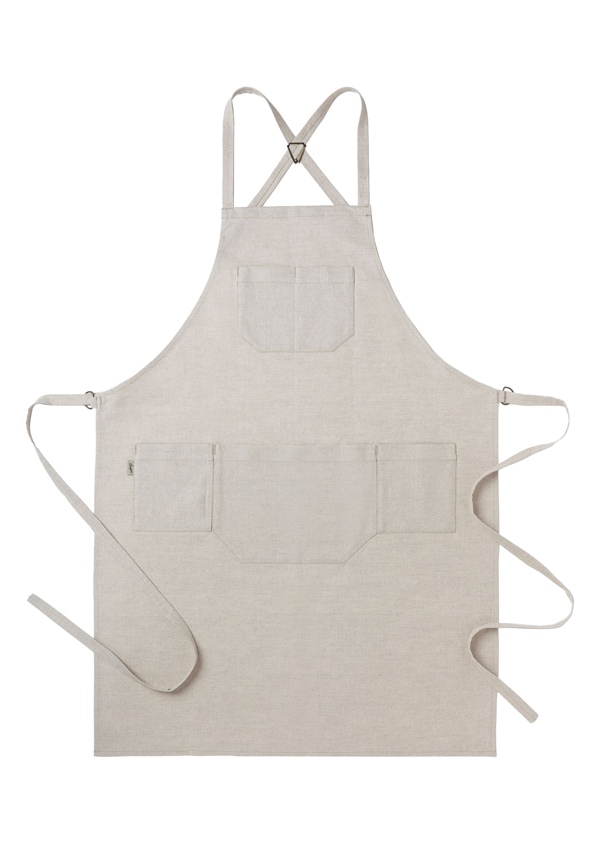 Bib Apron in Linen with Adjustable Braces and Ties | Segers