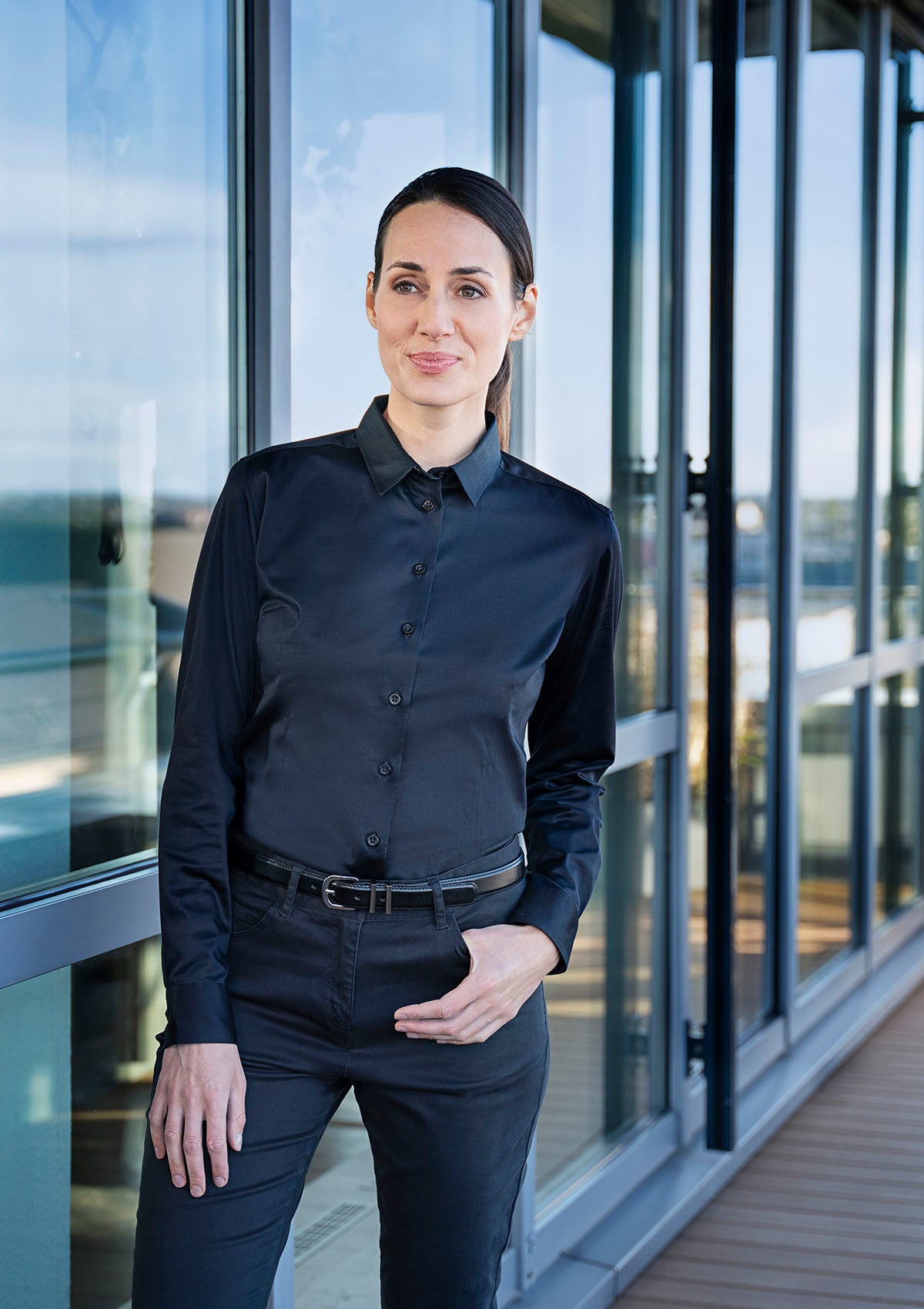 Women's Blouse Active-Stretch Long-Sleeve Modern-Fit | Karlowsky