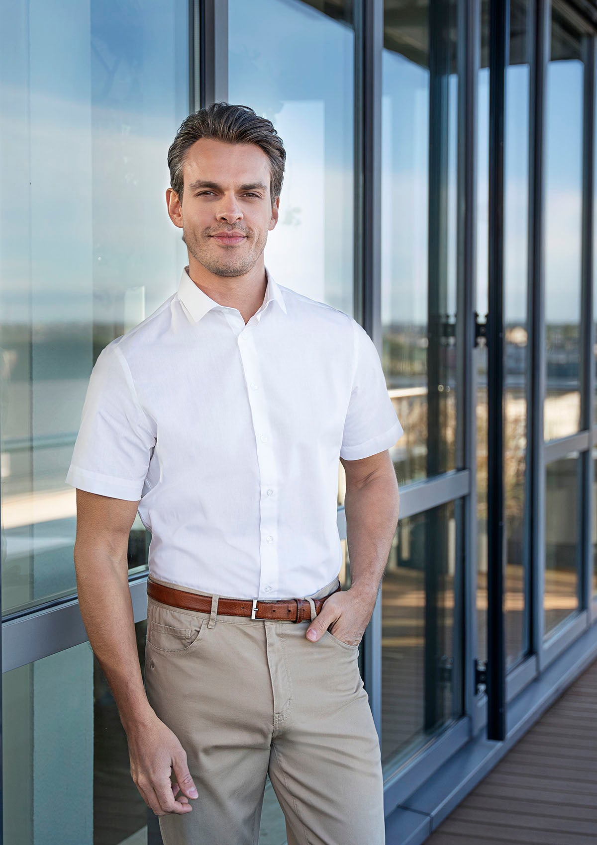 Men's Shirt Active-Stretch Short Sleeves Modern-Fit | Karlowsky