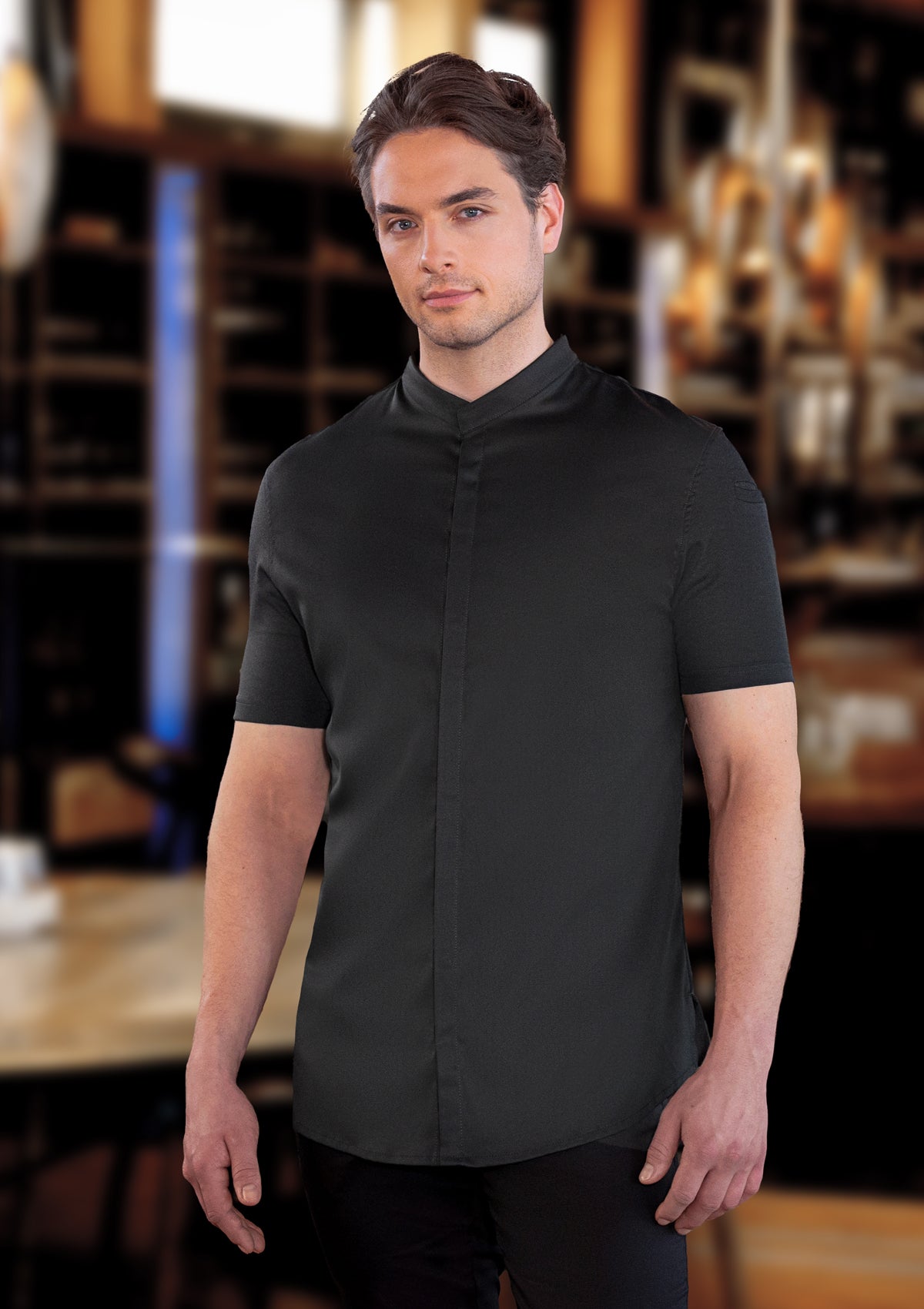 Short-sleeved Men's Chef Jacket Avantgarde | Diamond Cut