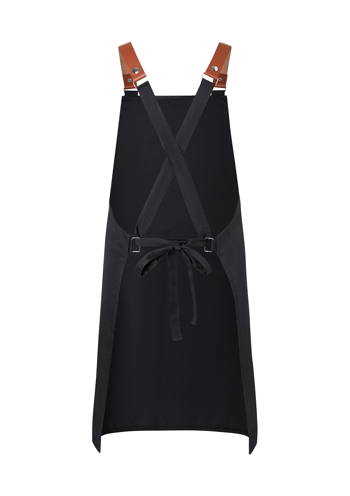 Bib Apron with genuine Leather Straps Unisex | Diamond Cut