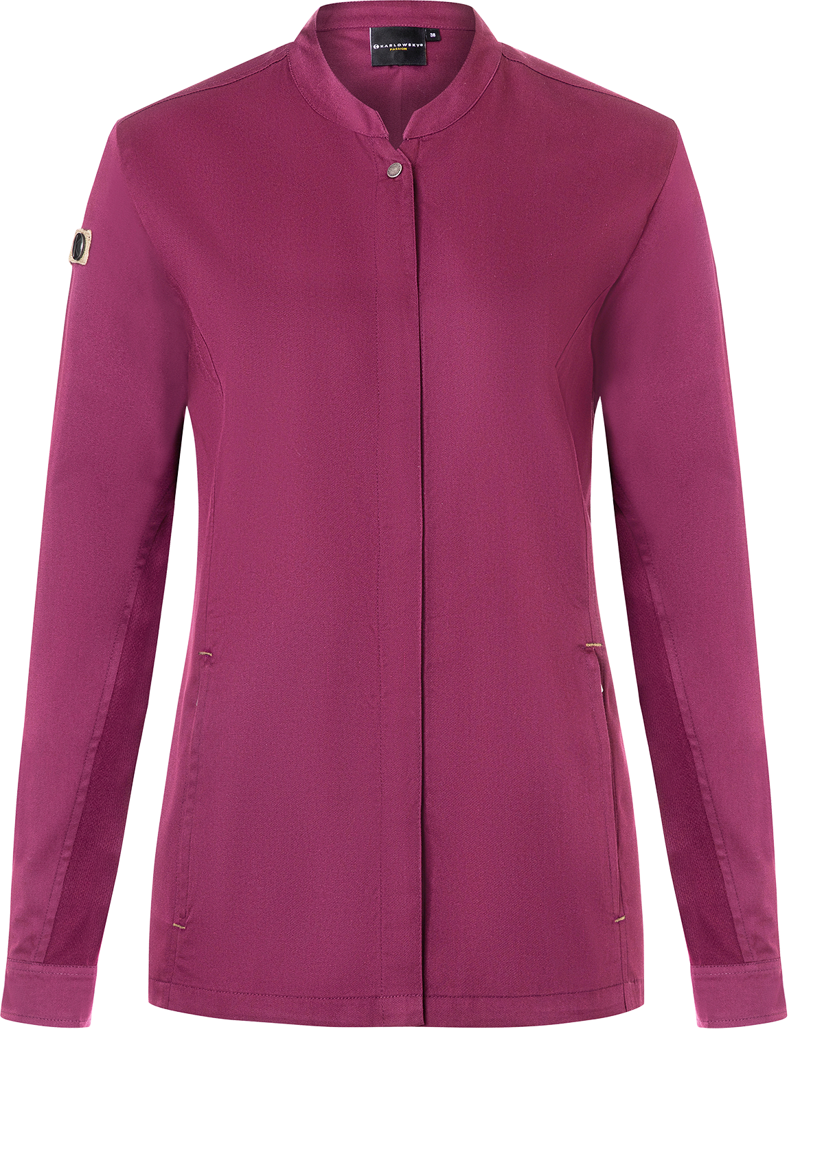 Women's Chef Shirt in Fuchsia Long Sleeves Green-Generation | Karlowsky