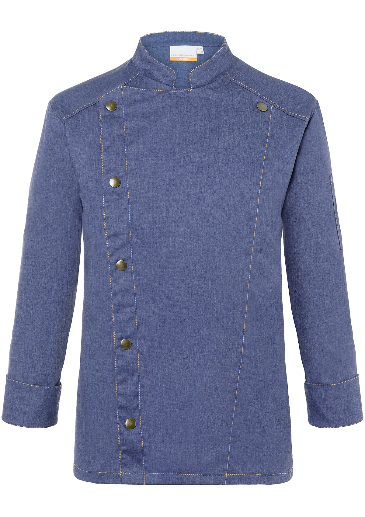 Men's Chef Jacket Jeans-Look Long Sleeves In Vintage Colours | Karlowsky