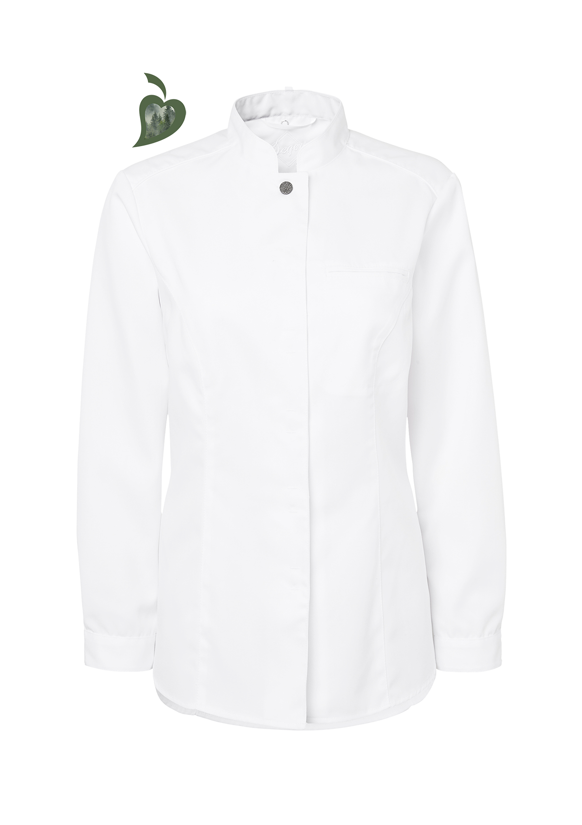 Women's Chef Shirt In Fine Quality Slim-Fit Long Sleeves | Segers