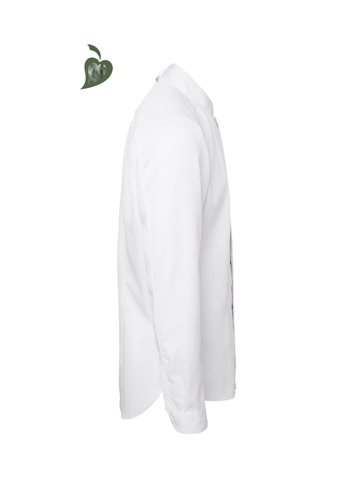 Men's Chef Shirt In Fine Quality Slim-Fit Long Sleeves | Segers