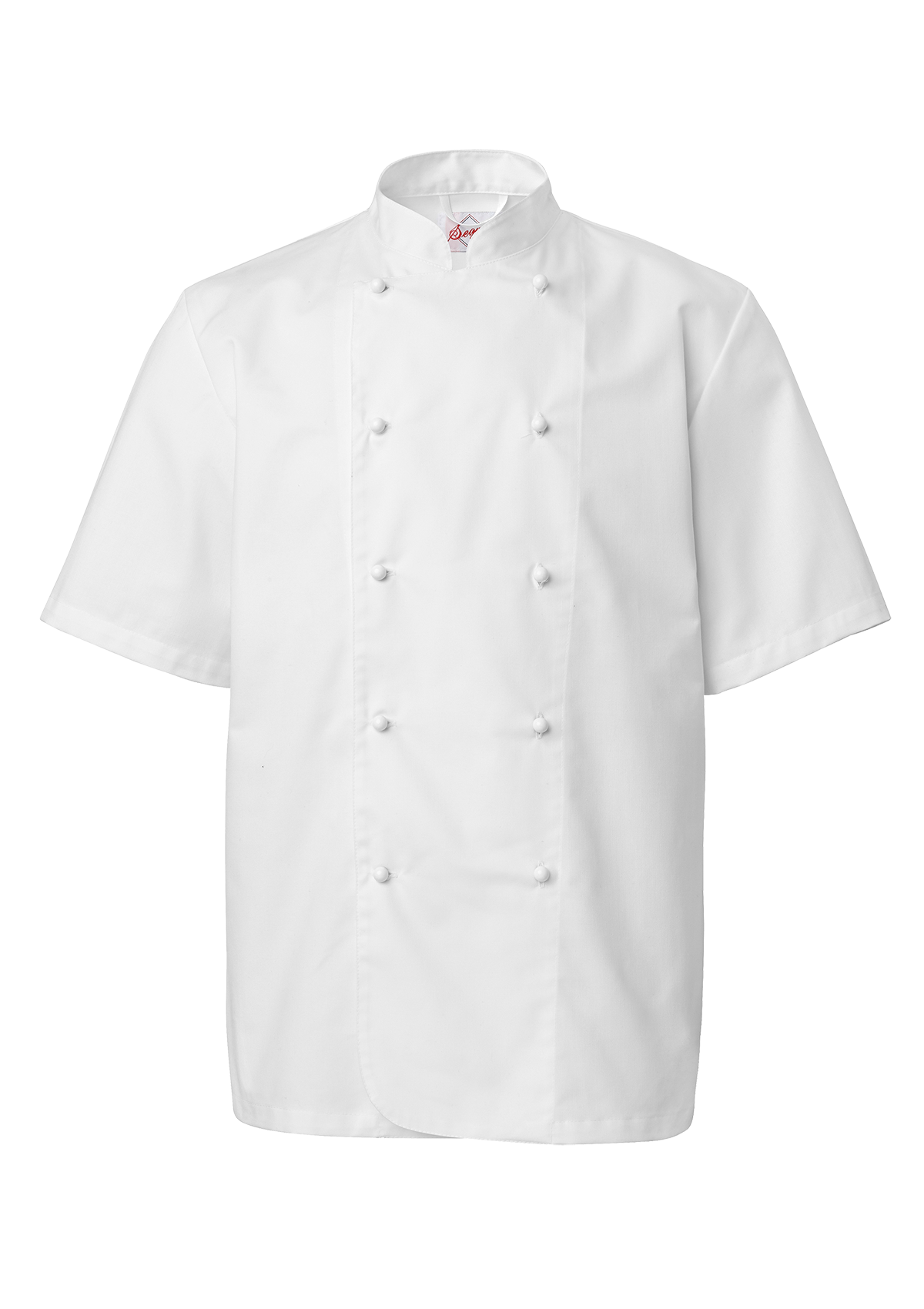 Men's Chef Jacket in Straight Cut Double-Breasted Short Sleeves | Segers
