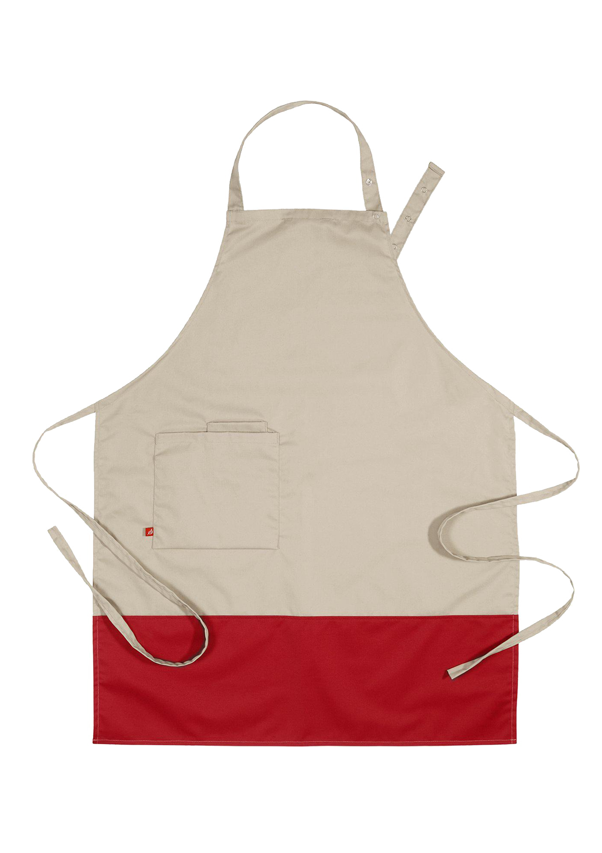Bib Apron Block-Printed Unisex | Segers