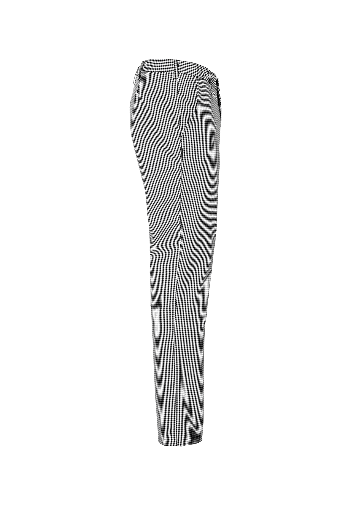 Men's Chef Pants in Black Pepita with Smooth Front | Segers