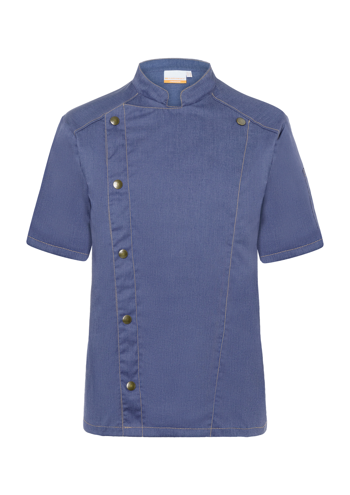 Men's Trendy Chef Jacket Jeans-Style Short Sleeves | Karlowsky