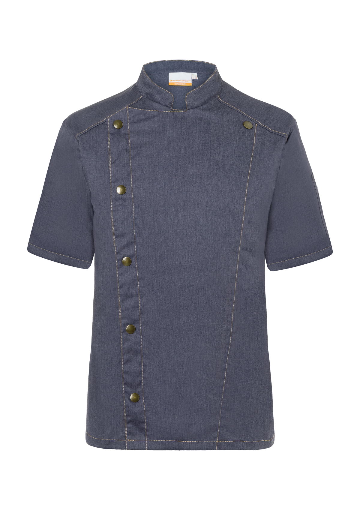 Men's Trendy Chef Jacket Jeans-Style Short Sleeves | Karlowsky