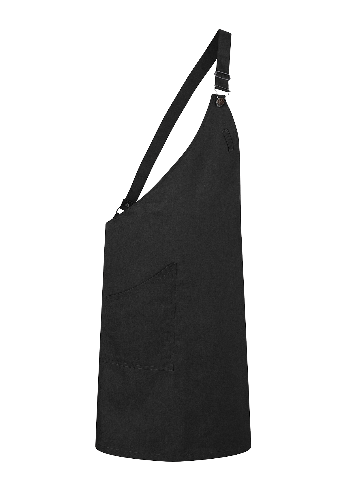 Asymmetrical Bib Apron with Pocket Unisex | Karlowsky