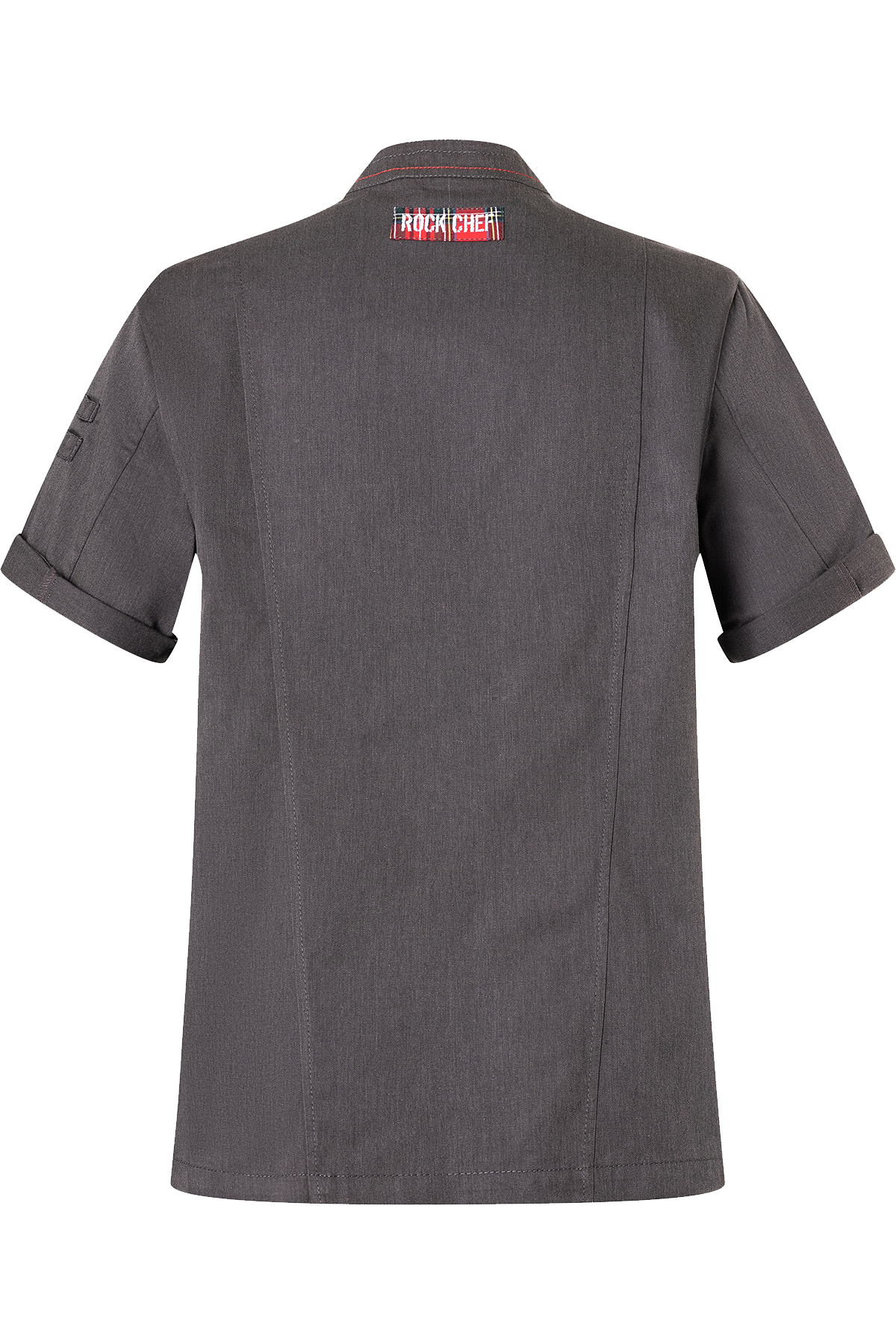 Men's Chef Jacket In Denim Look Short Sleeves - ROCK CHEF | Rock Chef