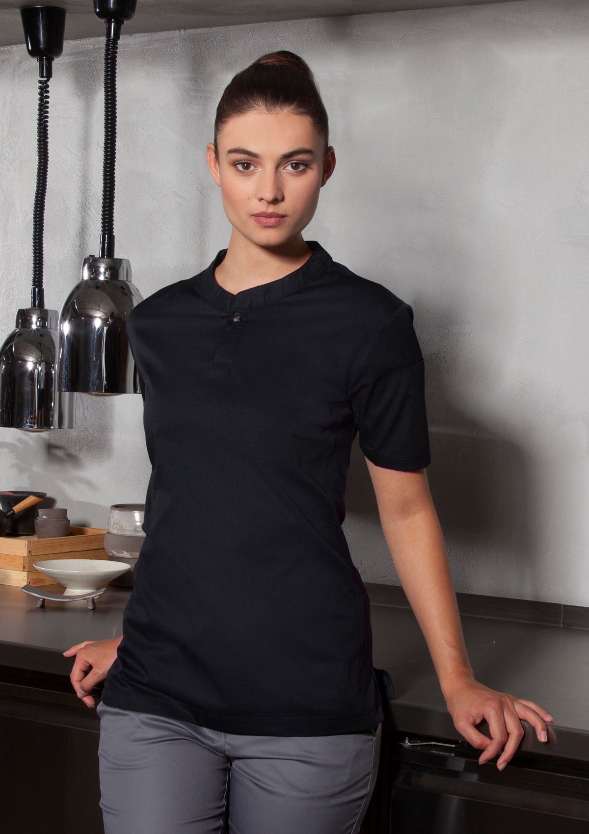 Women's Chef Shirt Performance Slim-Fit Short Sleeves | Karlowsky