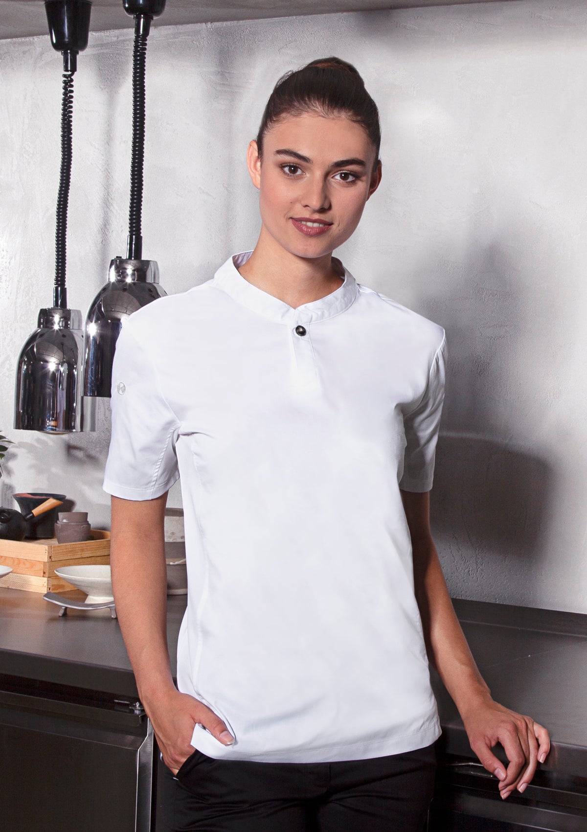Women's Chef Shirt Performance Slim-Fit Short Sleeves | Karlowsky