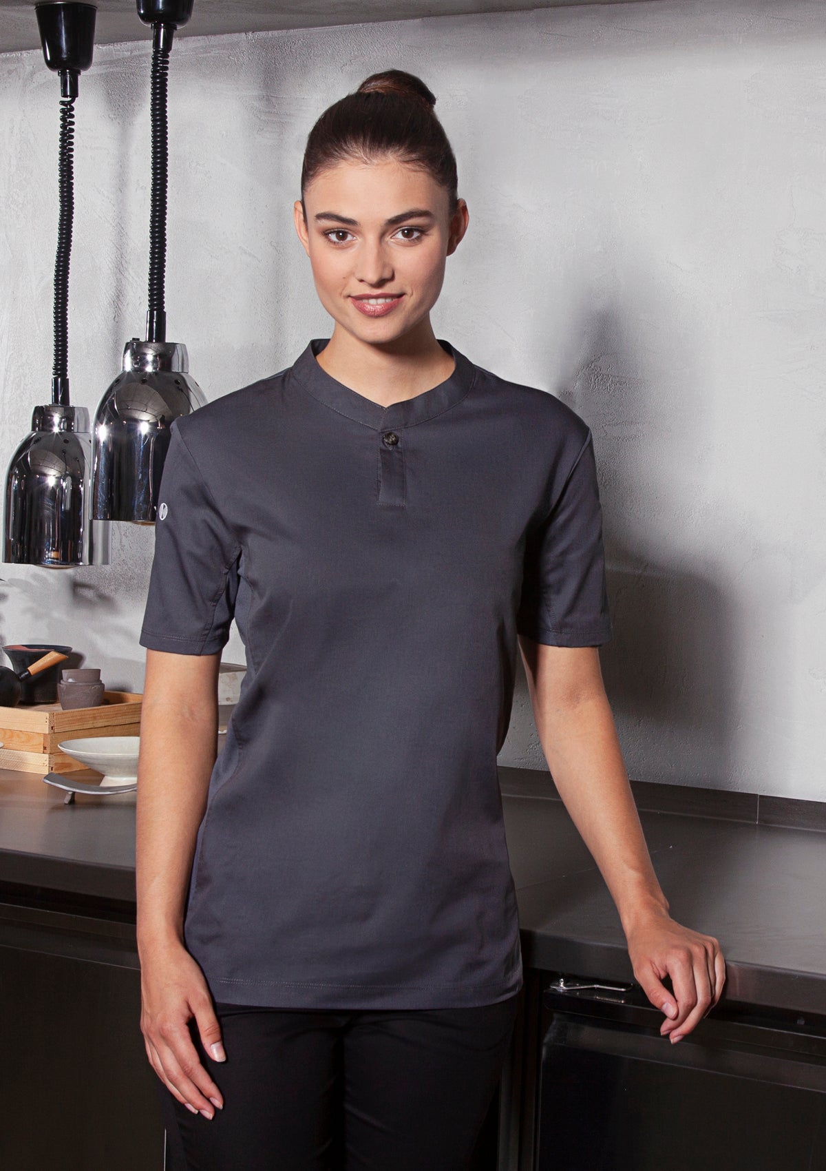 Women's Chef Shirt Performance Slim-Fit Short Sleeves | Karlowsky