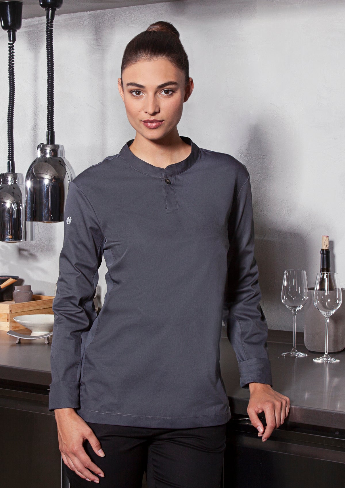 Women's Chef Shirt Performance Slim-Fit Long Sleeves | Karlowsky
