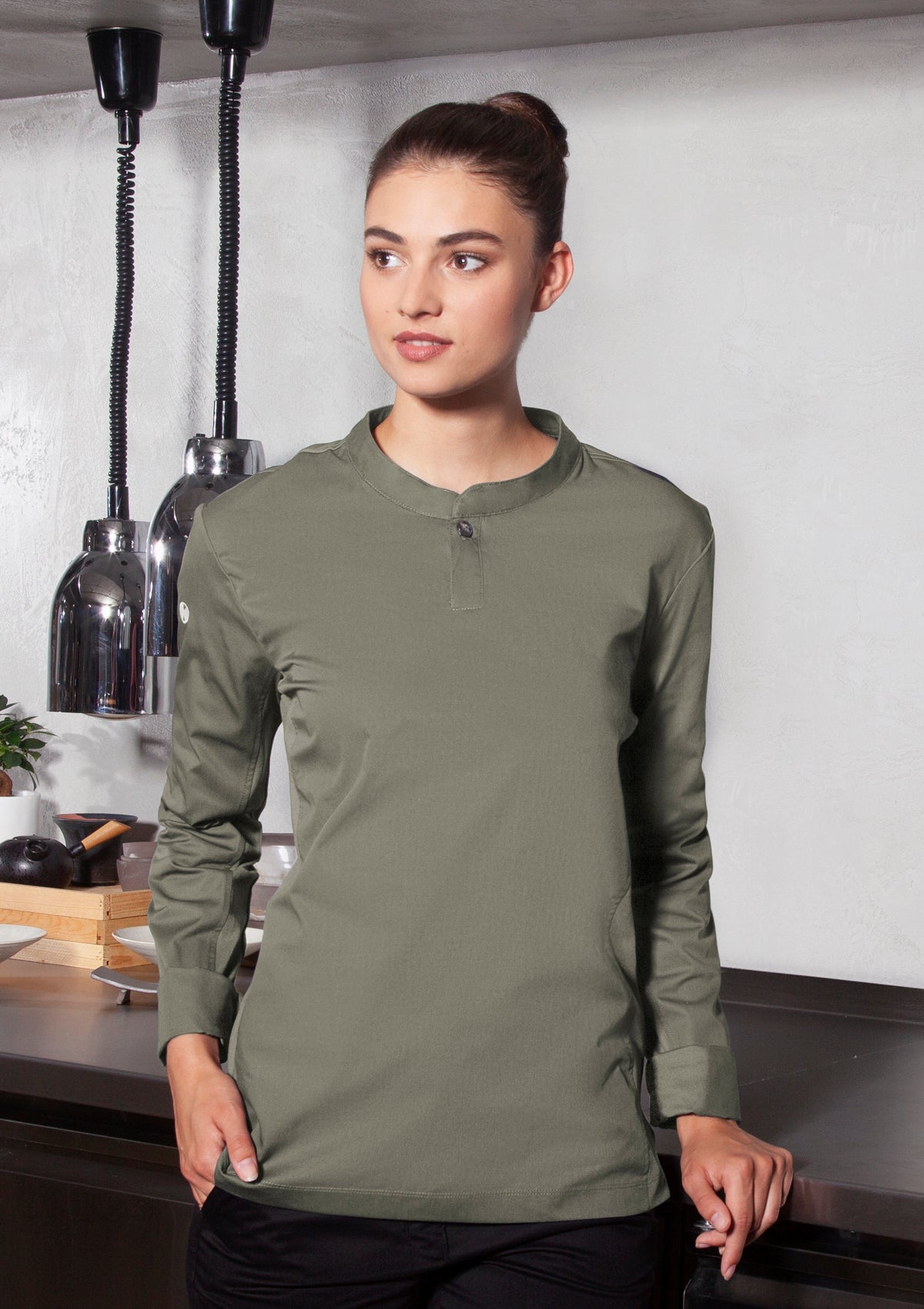 Women's Chef Shirt Performance Slim-Fit Long Sleeves | Karlowsky