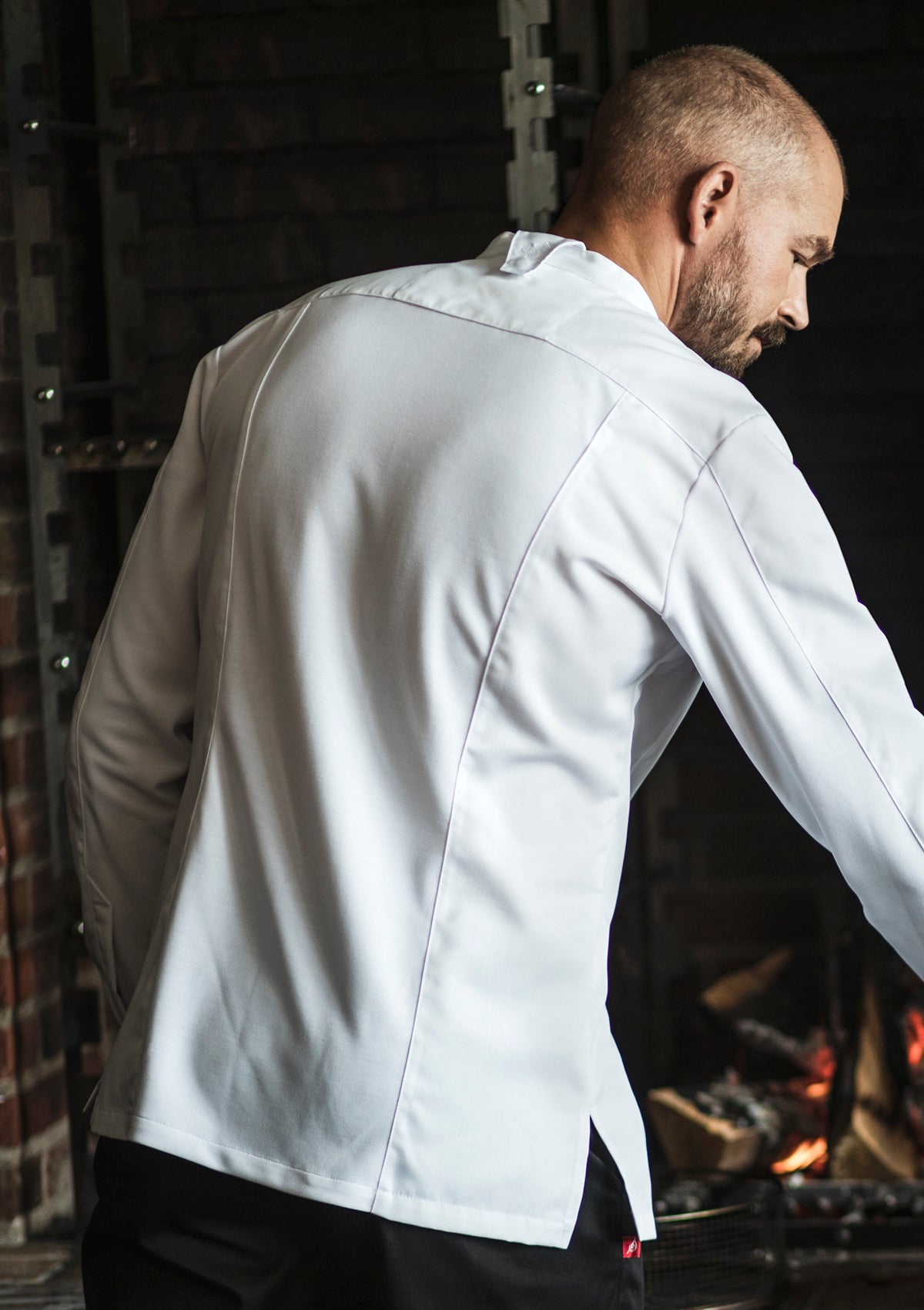 Men's Chef Jacket in Stretch For Improved Mobility | Segers