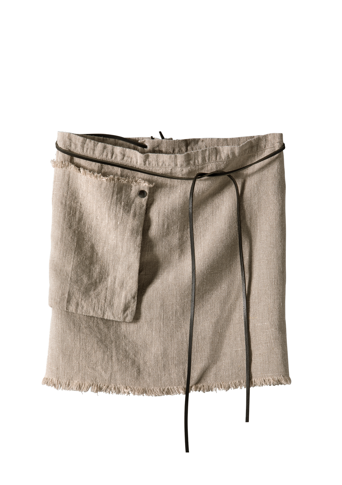 Half Apron Adelaide In Fine Linen | U.C.W